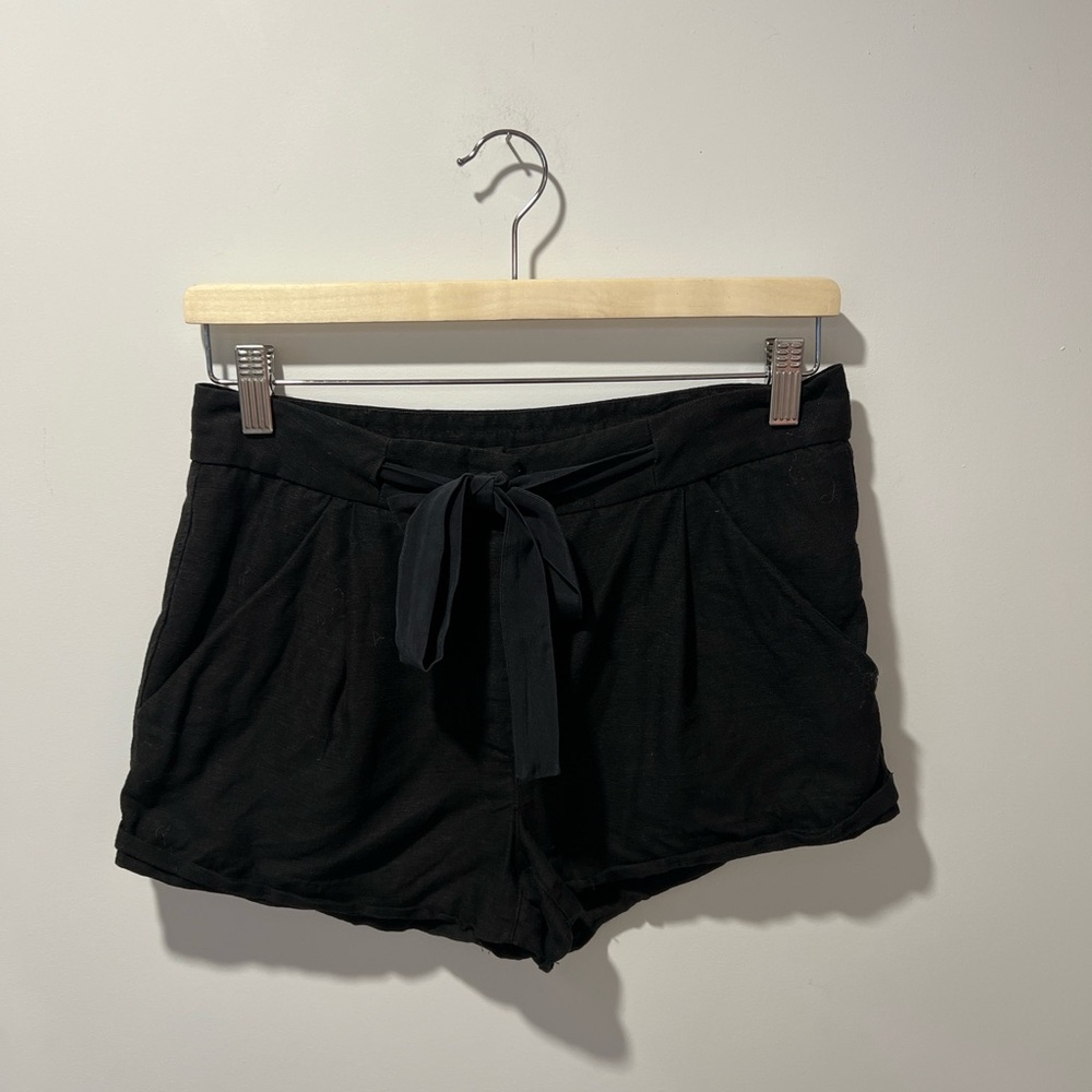 Wilfred High Waist Black Women's Linen Shorts size 2
